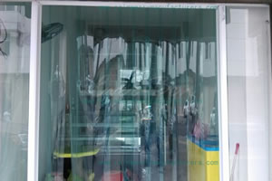 plastic door curtain-warehouse door curtains